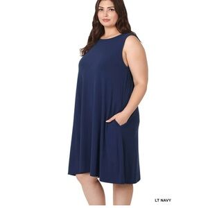Time and Tru Blue Tank Dress …….656
